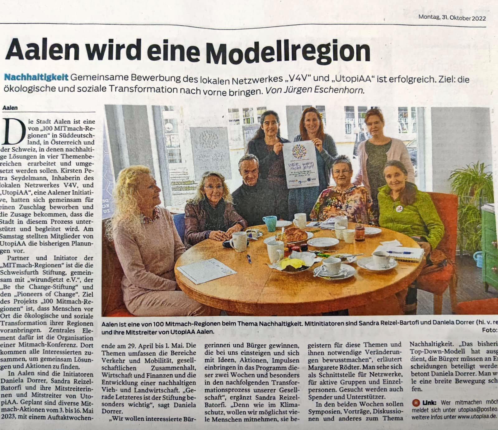 Aalen wird eine Modellregion